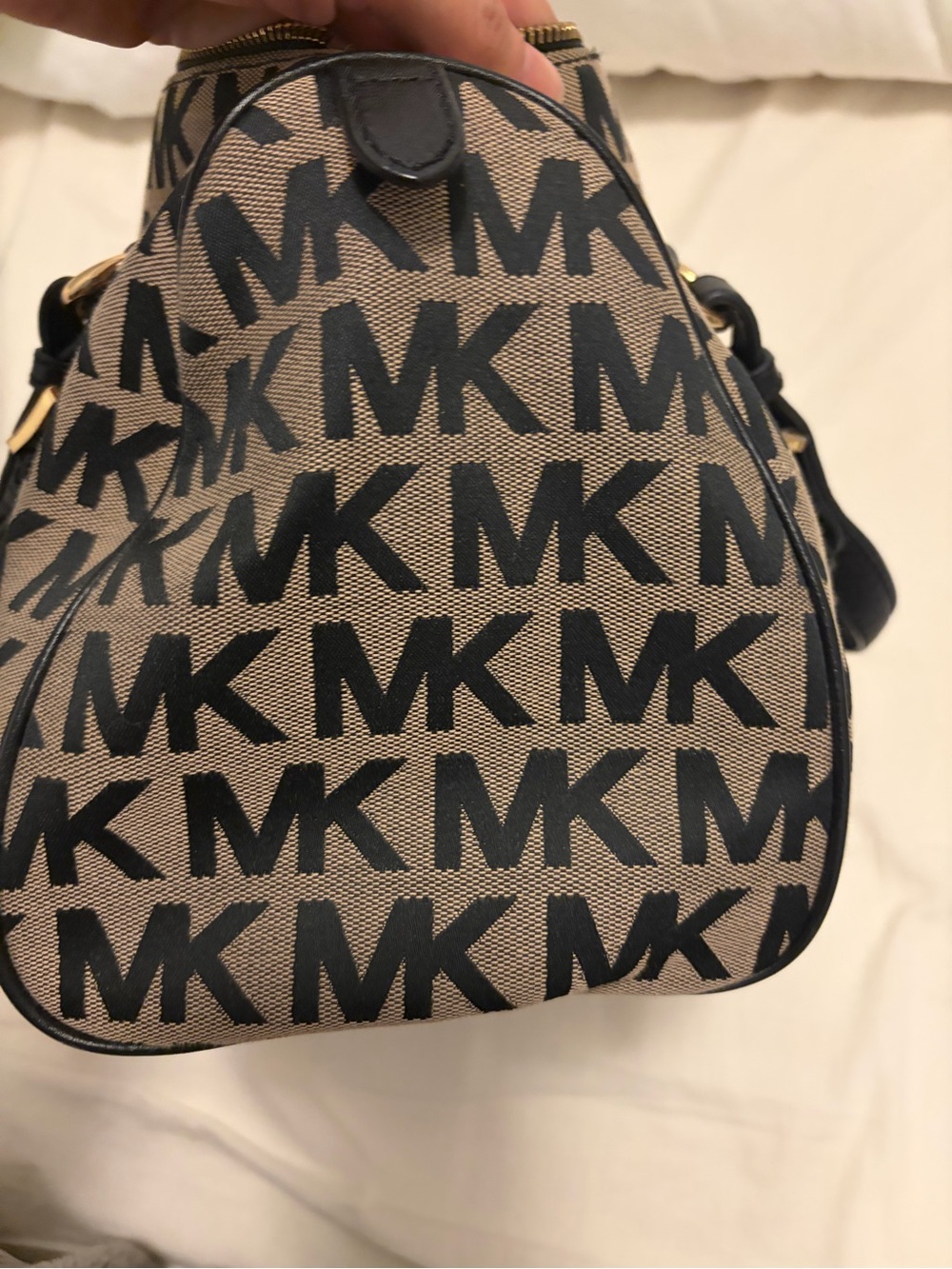 Michael Kors Logo Bowling Bag - Picture 4 of 11